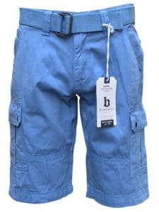 Brams Paris Jeans - Cargo korte broek Fulco in silver lake blue