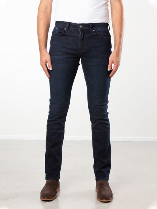 New Star – JV stretch slim fit dark stone wash