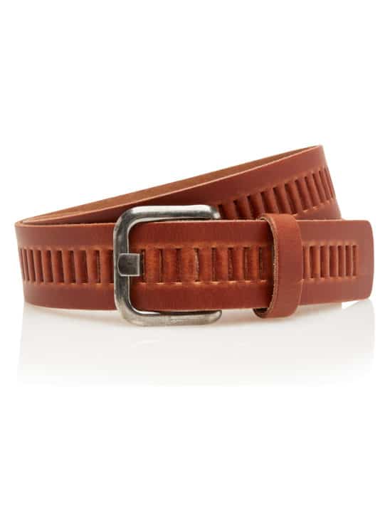 Timbelt – Lederen riem verstelbaar cognac 125 cm!
