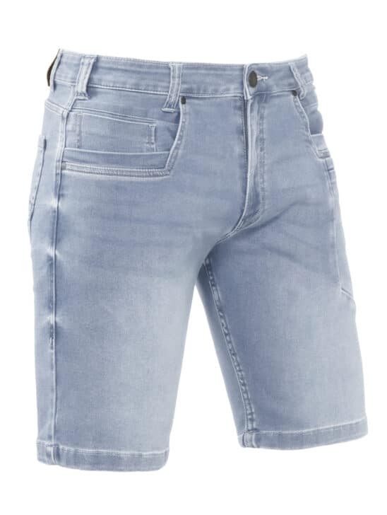 Brams Paris – Denim short stretch gebleekt met zak