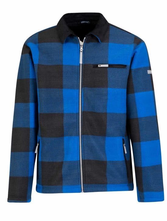 Storvik – houthakkers fleece vest blauw