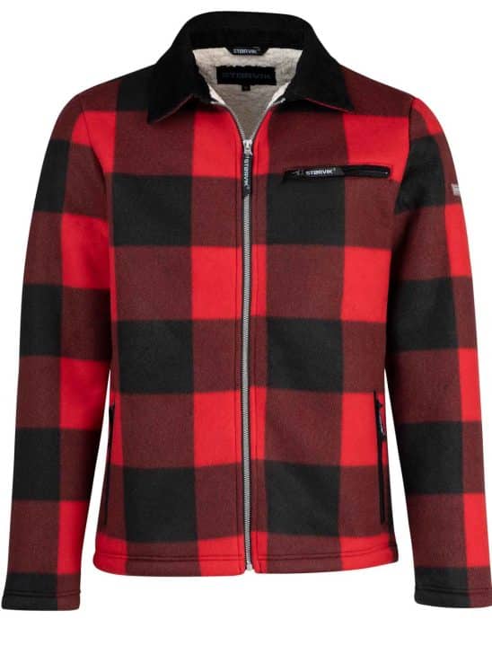 Storvik – houthakkers fleece vest rood