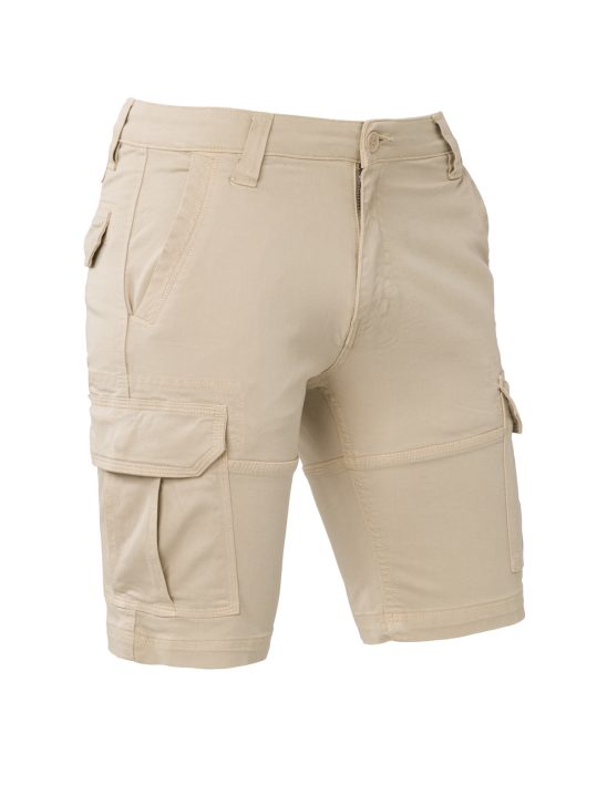 Brams Paris – Cargo short stretch zand