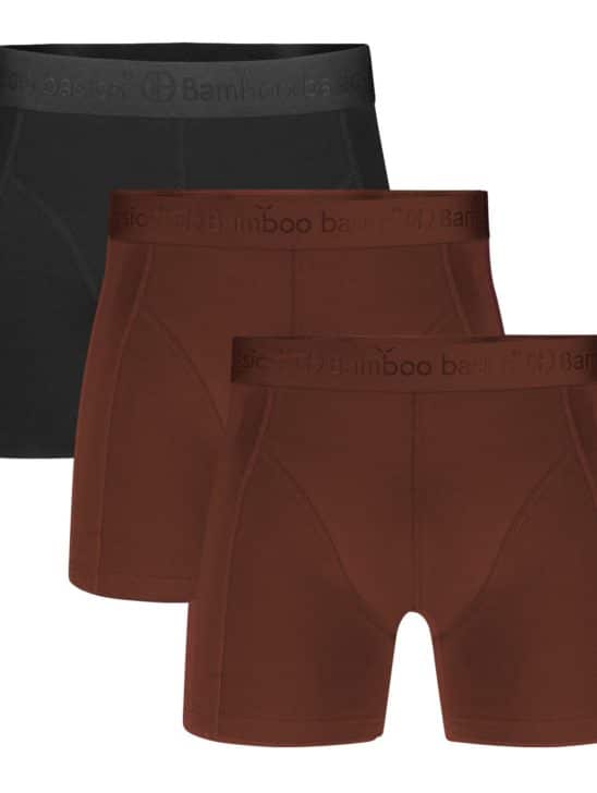Bamboo basics – 3 pack bruin/zwart