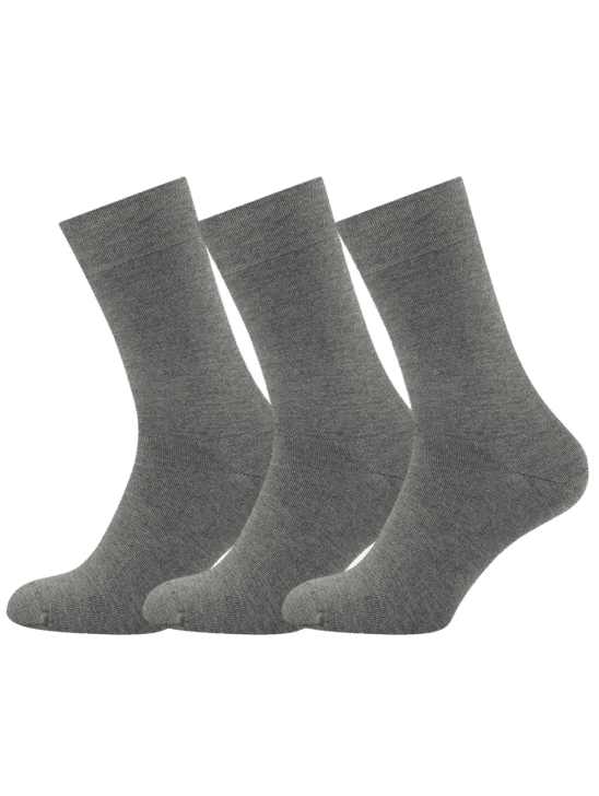 Bamboo basics – 3 pack sokken donker grijs