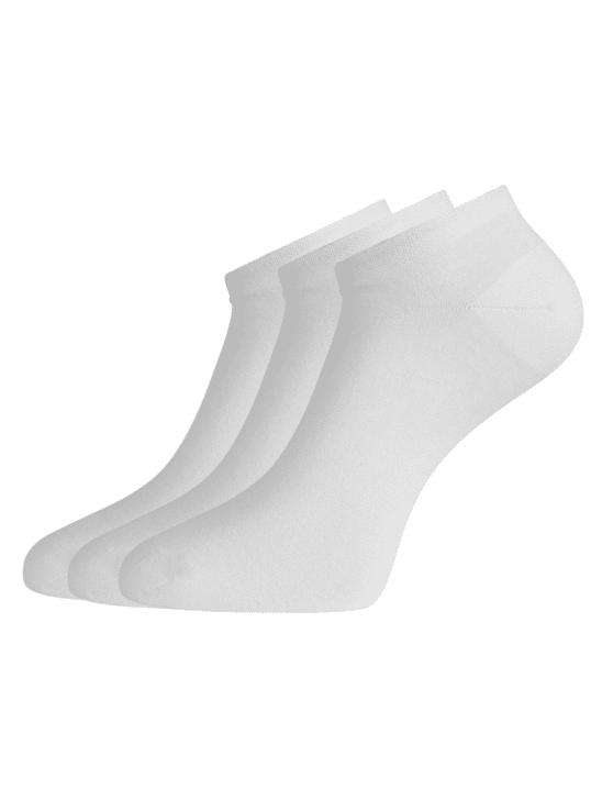 Bamboo basics – 3 pack sneaker sokken wit